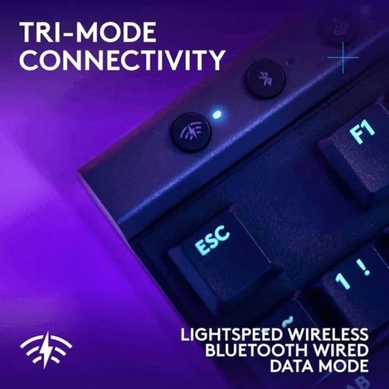 Logitech G515 LIGHTSPEED TKL Wireless Low Profile Gaming Keyboard (English/Arabic) - Black